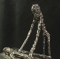 Chiropractor metal sculpture